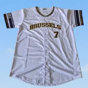 Jersey D1 Baseball White